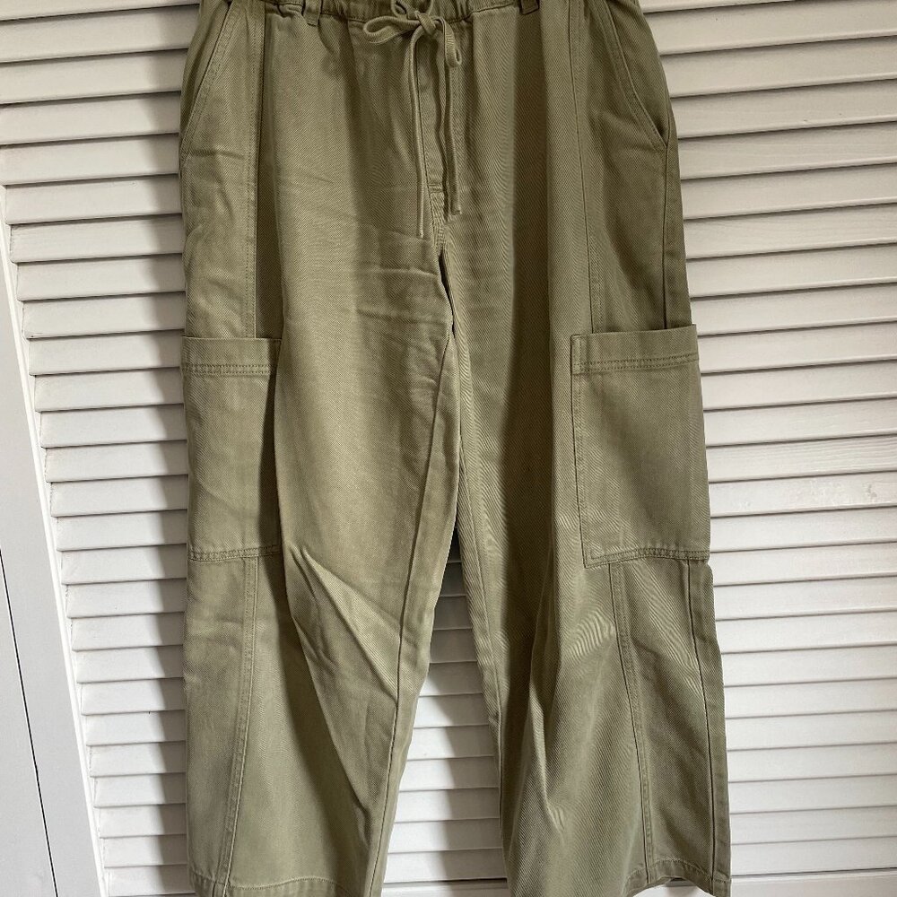 Sanctuary Area Drawstring Cargo Pants, bamboo color, size small